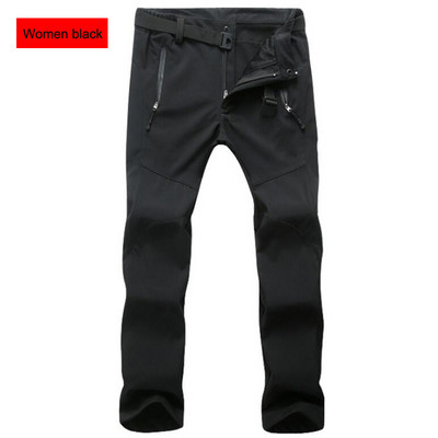 Téli nadrágok Soft Shell vízálló szélálló polár nadrágok férfi sportok kültéri trekking kemping túrázás hegyi sí nadrágok