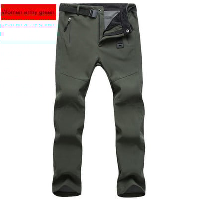 Téli nadrágok Soft Shell vízálló szélálló polár nadrágok férfi sportok kültéri trekking kemping túrázás hegyi sí nadrágok