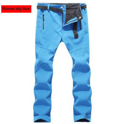 Téli nadrágok Soft Shell vízálló szélálló polár nadrágok férfi sportok kültéri trekking kemping túrázás hegyi sí nadrágok