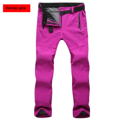 Téli nadrágok Soft Shell vízálló szélálló polár nadrágok férfi sportok kültéri trekking kemping túrázás hegyi sí nadrágok