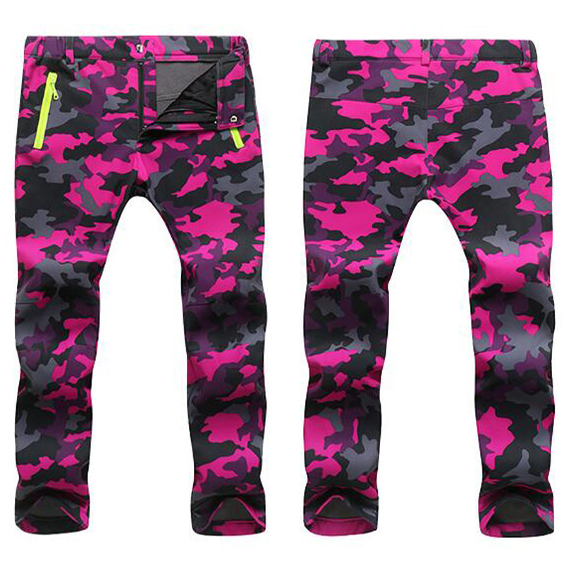 Téli nadrágok Soft Shell vízálló szélálló polár nadrágok férfi sportok kültéri trekking kemping túrázás hegyi sí nadrágok