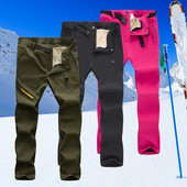 Pantaloni de schi Bărbați Femei Iarnă Impermeabil Snowboard Snowboard Pantaloni Fleece Pantaloni groși și caldi Pantaloni de drumeție în aer liber Îmbrăcăminte de schi