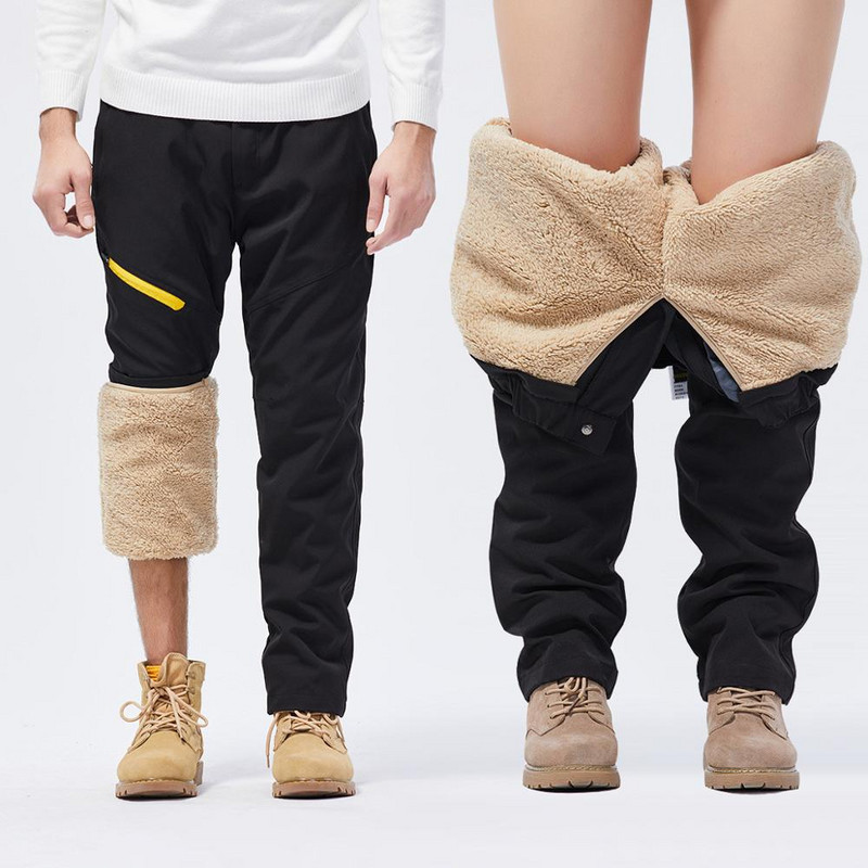 Pantaloni de schi Bărbați Femei Iarnă Impermeabil Snowboard Snowboard Pantaloni Fleece Pantaloni groși și caldi Pantaloni de drumeție în aer liber Îmbrăcăminte de schi