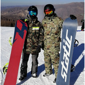 Zimsko muško maskirno skijaško odijelo Odjeća za sportove na otvorenom, snowboarding Vjetrootporna vodootporna prozračna skijaška jakna + debele tople hlače