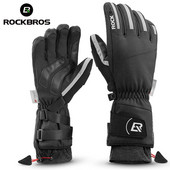 ROCKBROS Skijaške rukavice Vodootporne Zimske Snowboard Ultralaki motocikli Termalni otporni na vjetar Touchscreen MTB planinarske biciklističke rukavice