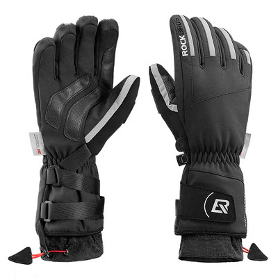 ROCKBROS Skijaške rukavice Vodootporne Zimske Snowboard Ultralaki motocikli Termalni otporni na vjetar Touchscreen MTB planinarske biciklističke rukavice