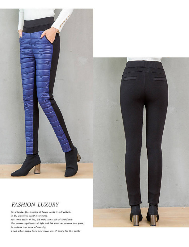 Žiemos sniego slidinėjimo kelnės moteriškos storos mados siuvinėti kelnės Medvilninės aksominės kelnės Mom tiesios kelnės Didelio dydžio sportinės kelnės