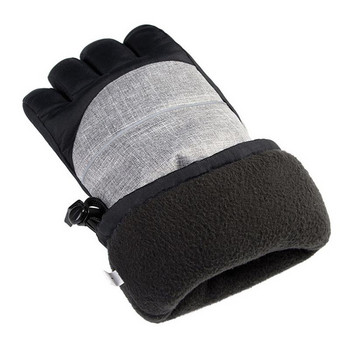 5000mAh Мъжки електрически нагреваеми ръкавици Зимни топлинни топли сензорни ръкавици Водоустойчиви сняг Ски нагреваеми ръкавици USB захранване