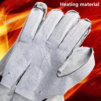 5000mAh Мъжки електрически нагреваеми ръкавици Зимни топлинни топли сензорни ръкавици Водоустойчиви сняг Ски нагреваеми ръкавици USB захранване