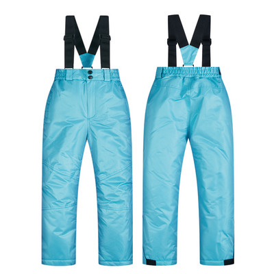 Pantaloni de schi pentru copii, băieți și fete, în aer liber, îngroșați, rezistenți la vânt, impermeabili, calduri, pentru copii, pentru iarnă, pentru schi și snowboard.