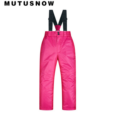Pantaloni de schi pentru copii, băieți și fete, în aer liber, îngroșați, rezistenți la vânt, impermeabili, calduri, pentru copii, pentru iarnă, pentru schi și snowboard.
