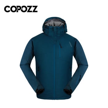 COPOZZ Snowboard Snowboard Jacket Men Winter Hooded Warm Parkas Αδιάβροχο ανδρικό μπουφάν χιονιού για πεζοπορία σε κάμπινγκ σκι Μέγεθος S-XXL