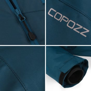 COPOZZ Snowboard Snowboard Jacket Men Winter Hooded Warm Parkas Αδιάβροχο ανδρικό μπουφάν χιονιού για πεζοπορία σε κάμπινγκ σκι Μέγεθος S-XXL