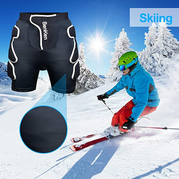 BenKen Skiing Protective Padded Short SBR 3D EVA Padded Impact Protective Gear for Snowboard Skate and Ski