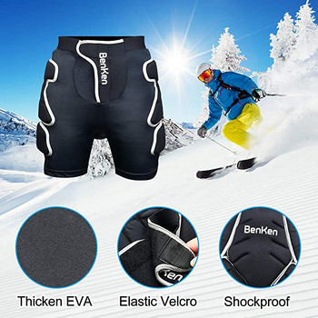 BenKen Skiing Protective Padded Short SBR 3D EVA Padded Impact Protective Gear for Snowboard Skate and Ski