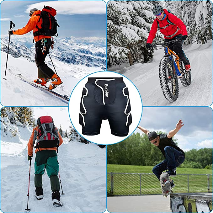 BenKen Skiing Protective Padded Shorts SBR 3D EVA Padded Impact Protective Gear за сноуборд скейт и ски