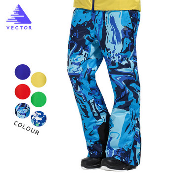 VECTOR Επαγγελματικό παντελόνι σκι για άντρες Αντιανεμικό αδιάβροχο παντελόνι Snowboarding για σκι Χειμερινό παντελόνι για χιόνι εξωτερικού χώρου HXF70016