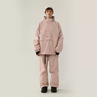 2022, nou costum de schi de iarnă, jachetă de snowboard pentru femei, salopetă pentru bărbați, set de schi cu glugă termică îngroșată, pantaloni de zăpadă impermeabili rezistenți la vânt