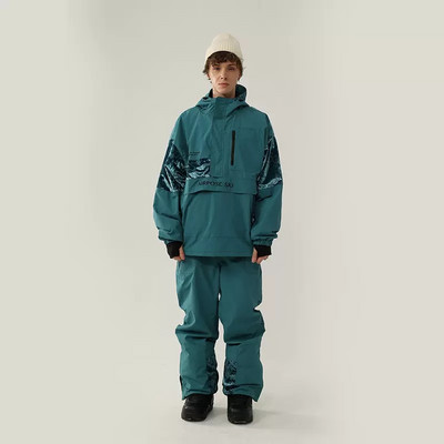 2022, nou costum de schi de iarnă, jachetă de snowboard pentru femei, salopetă pentru bărbați, set de schi cu glugă termică îngroșată, pantaloni de zăpadă impermeabili rezistenți la vânt