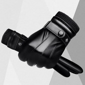 Férfi motoros kesztyűk, kifinomult, mosható érintőképernyős vízálló csúszásgátló kesztyűk kültéri síkesztyűkhez férfi kesztyűk