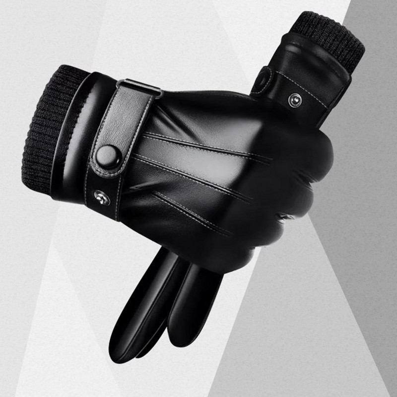 Férfi motoros kesztyűk, kifinomult, mosható érintőképernyős vízálló csúszásgátló kesztyűk kültéri síkesztyűkhez férfi kesztyűk