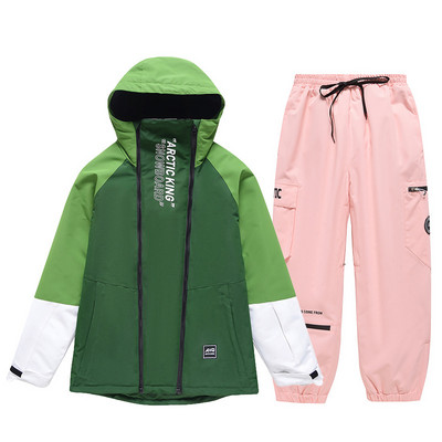 Férfi síruha női Snowboard dzseki + nadrág téli snowboard ruházat vízálló szélálló Parka síkabát és nadrág