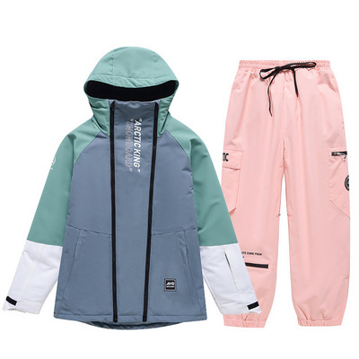 Noi costume de schi pentru bărbați și femei, îngroșate, calde, pentru alpinism, snowboarduri, pantaloni îngroșați pentru zăpadă, set de schi, salopete, rezistente la vânt, impermeabile