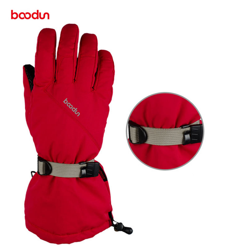 Boodun Zimske tople skijaške rukavice Muškarci Žene Sportske biciklističke rukavice za snowboarding na otvorenom Vodootporne, otporne na vjetar, neklizajuće