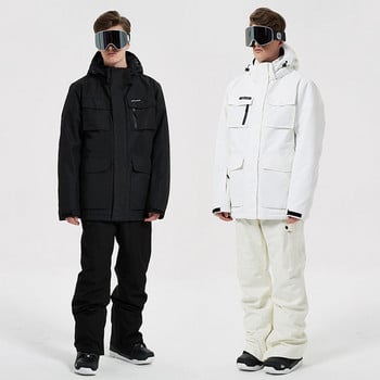 Χειμερινά αδιάβροχα ανδρικά Snowsuits Sport Oversize Man Snowboard Suits Mountain ανδρικό σετ σκι Εξωτερικό μπουφάν Παντελόνι αθλητική Ρούχα