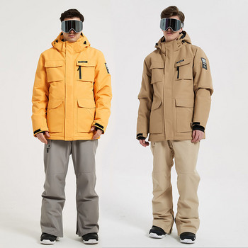 Χειμερινά αδιάβροχα ανδρικά Snowsuits Sport Oversize Man Snowboard Suits Mountain ανδρικό σετ σκι Εξωτερικό μπουφάν Παντελόνι αθλητική Ρούχα