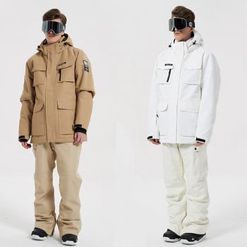 Χειμερινά αδιάβροχα ανδρικά Snowsuits Sport Oversize Man Snowboard Suits Mountain ανδρικό σετ σκι Εξωτερικό μπουφάν Παντελόνι αθλητική Ρούχα