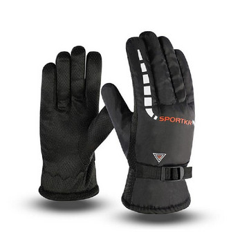 Зимни водоустойчиви топли ски колоездене мотоциклетни ръкавици против плъзгане с дебелина термални спортни къмпинг ръкавици за мъже, жени, пътни ръкавици