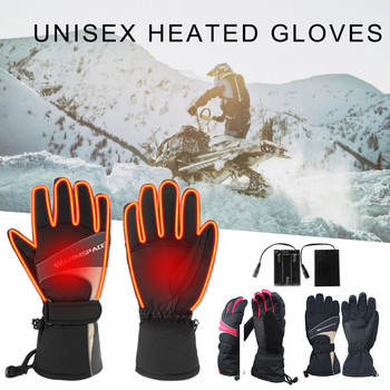 Зимни USB електрически нагреваеми ръкавици, акумулаторна електрическа батерия, нагревателна ръкавица, нагревател за ръце за мотоциклет, ски