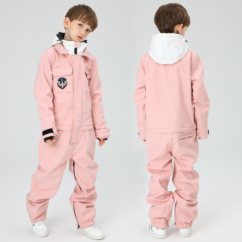 Žieminis vienetinis sniego kostiumas berniukui, sportinis vaikiškas slidinėjimo kombinezonas, atsparus vėjui, vaikų snieglenčių kombinezonas, lauko kelnės, kostiumai
