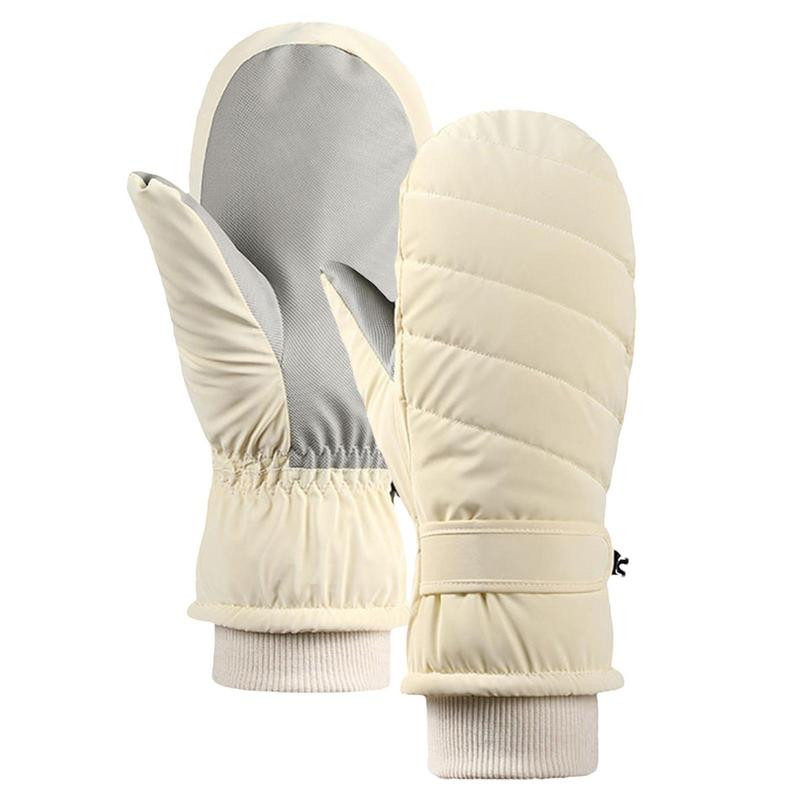 Muškarci Žene Zima Skijanje Snowboarding Može Zaslon osjetljiv na dodir Vodootporne Termalne Debele Rukavice za snijeg Motorne sanke Rukavice Crno Bijelo Sivo