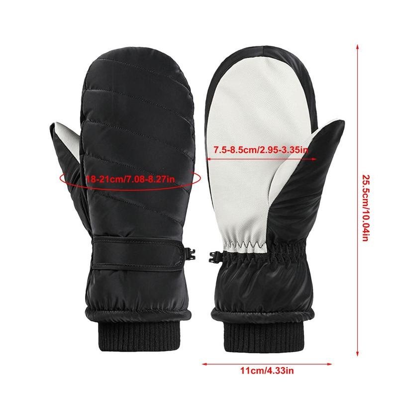 Muškarci Žene Zima Skijanje Snowboarding Može Zaslon osjetljiv na dodir Vodootporne Termalne Debele Rukavice za snijeg Motorne sanke Rukavice Crno Bijelo Sivo
