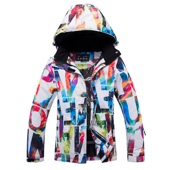 -30 Евтини женски якета за сняг Зимни спортни костюми на открито Сноуборд облекло Водоустойчиви ветроустойчиви палта Ски облекла Дамски