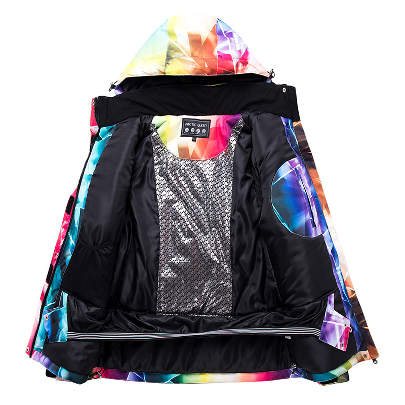 -30 Pigi Moteriška Sniego striukė Žiemos Lauko Sporto Kostiumai Snieglentininkams Drabužiai Neperšlampami Vėjo paltai Slidinėjimo drabužiai Moteriški