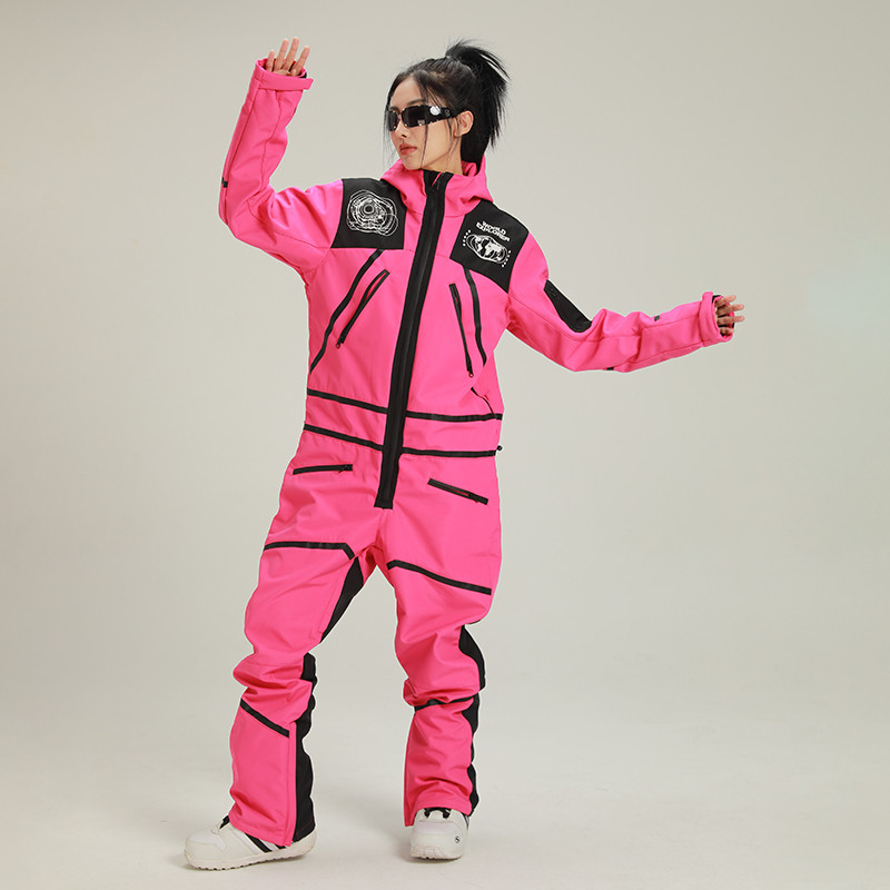 Novo sportsko žensko skijaško odijelo, zimsko žensko jednodijelno skijaško odijelo, vodootporni ženski kombinezon s kapuljačom, planinski kombinezon