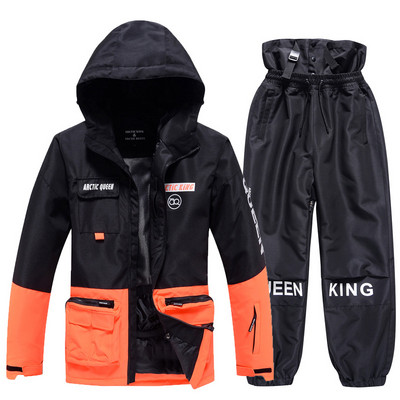 Skijaško odijelo za muškarce, žene Jakna za snowboarding + hlače, zimska odjeća za snowboarding, vodootporna Parka otporna na vjetar, skijaški kaput i hlače