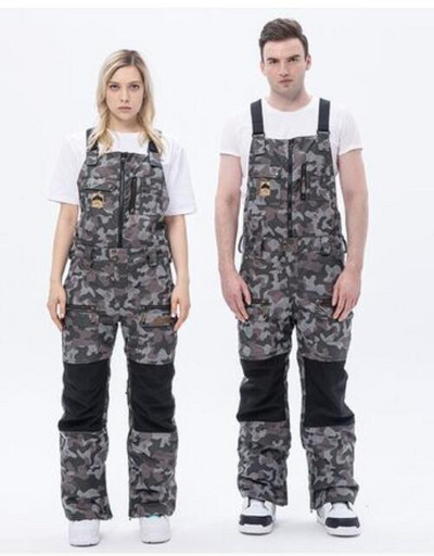 Zimske skijaške muške hlače Tople skijaške hlače s prtljažnikom Muški ženski skijaški kombinezon Vjetrootporan Vodootporan skijaški kombinezon Skijaške hlače Hlače za snowboarding