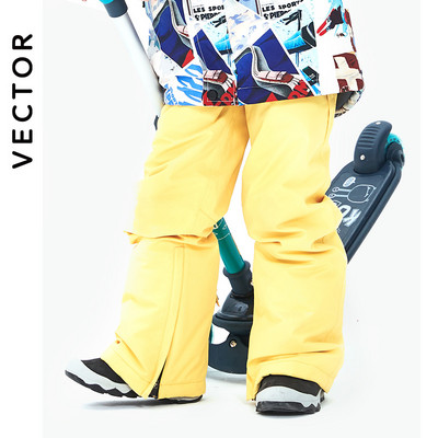 VECTOR Ski Professional Bērnu Slēpošanas Jaka Bikses Siltas Ūdensnecaurlaidīgas Zēni Meitenes Āra Slēpošana Snovbords Ziemas Slēpošana Bērnu Komplekts