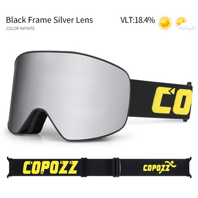 Skijaške naočale marke COPOZZ Muškarci Ženske dvoslojne velike naočale za daskanje protiv magljenja UV400 Naočale za rolanje i skijanje daskanje na snijegu