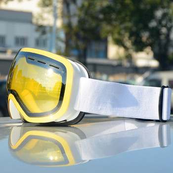 JSJM Нови ски очила Мъжки Дамски двойни слоеве против замъгляване Голяма ски маска UV400 Защита на очилата Ски зимни очила за сняг, сноуборд