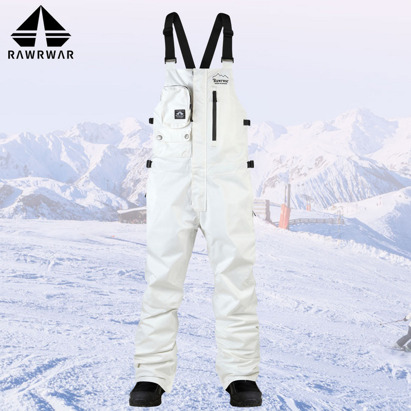 Savete noi de schi pentru bărbați și femei, pantaloni de iarnă pentru zăpadă, bretele elastice înalte, rezistente la vânt, impermeabile, respirabile și calde