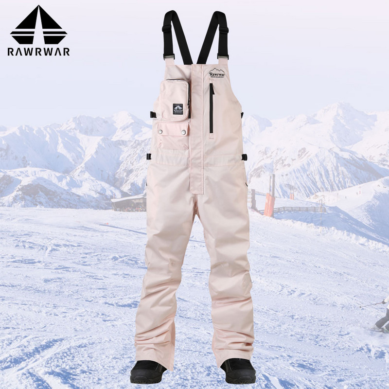 Savete noi de schi pentru bărbați și femei, pantaloni de iarnă pentru zăpadă, bretele elastice înalte, rezistente la vânt, impermeabile, respirabile și calde