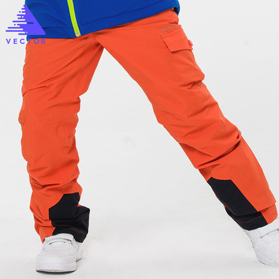 Jachetă nouă groasă și caldă de schi pentru copii Jachete de schi impermeabile la vânt Pantaloni de snowboarding iarnă băieți pânză sport în aer liber