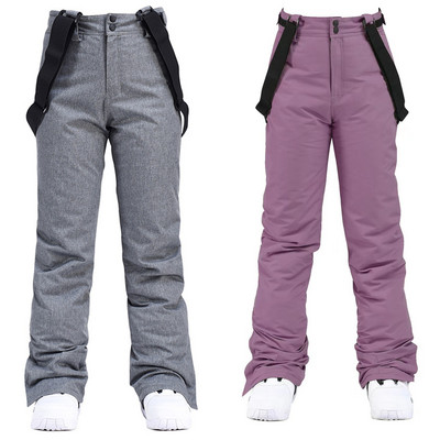Candy Color Slidinėjimo kelnės Vyriškos Moteriškos Žiemos Lauko Neperšlampamos Vėjui Neperšlampamos Šiltos Storos Snieglentės Sonw Sportinės Kelnės Unisex