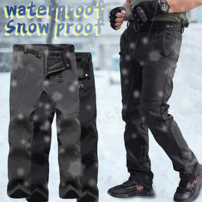Αδιάβροχο αντιανεμικό παντελόνι σκι πεζοπορίας Snowboarding αναπνεύσιμο παντελόνι εξωτερικής τοποθέτησης βελούδινο για ζεστό παντελόνι χειμώνα