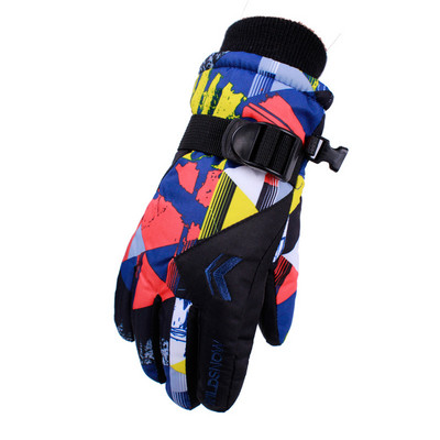 Mănuși Copii Iarnă Căldură Zăpadă Schi Băieți Fete Sport Impermeabil Rezistent la vânt Moale Confortabil Schi Imprimare Graffiti Guantes